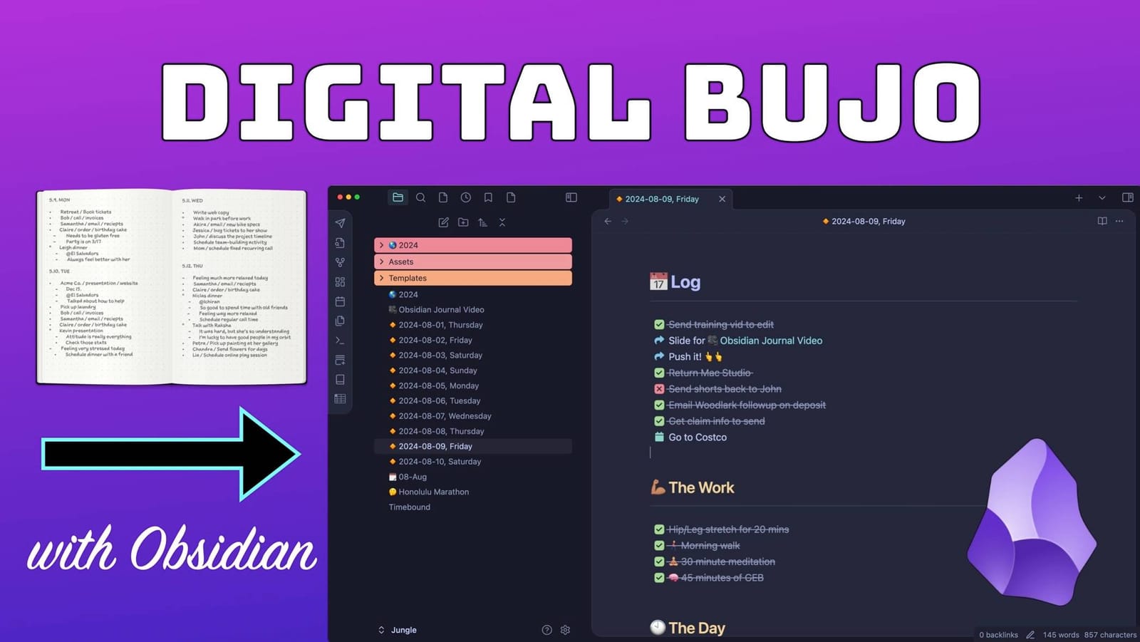 Using Obsidian as a Programming Journal
