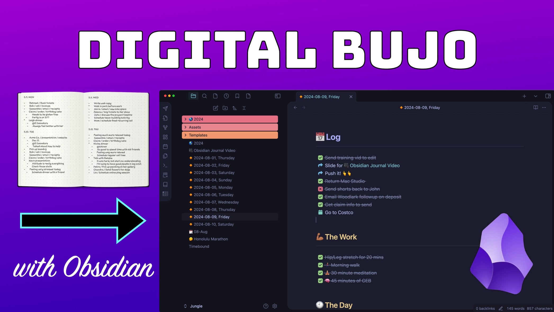 Obsidian Bullet Journal